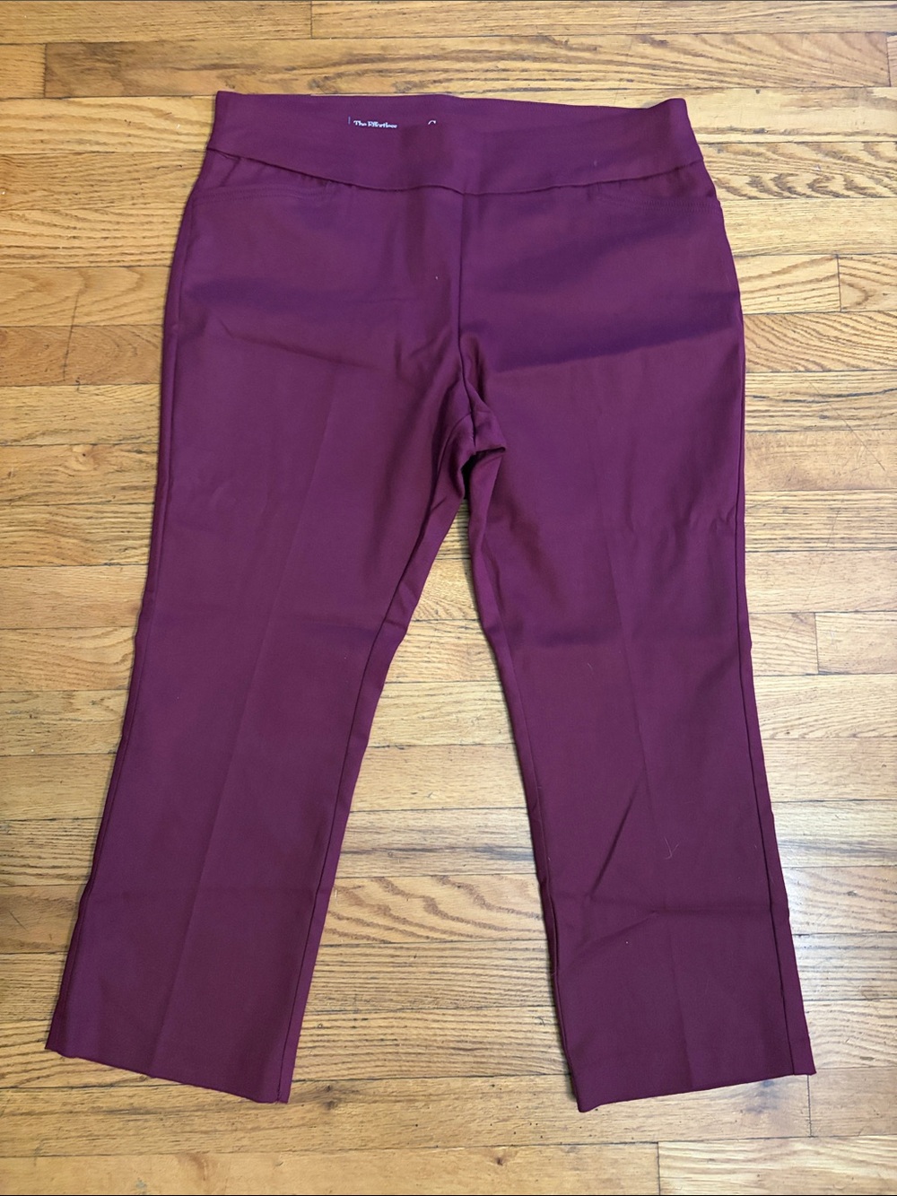 croft & barrow Wine-Colored Crop Pants